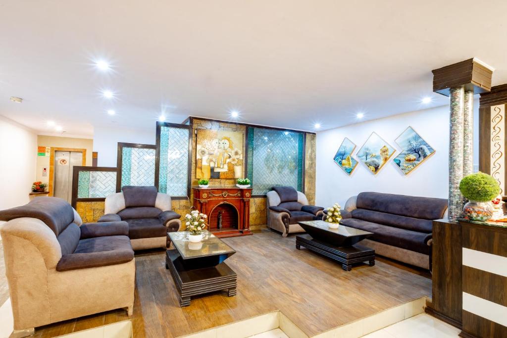 Posezení v ubytování Hotel Garden View Karol Bagh
