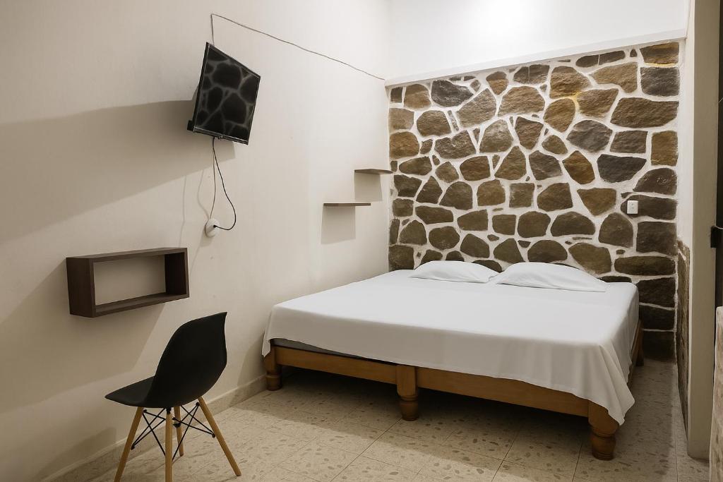 TV a/nebo společenská místnost v ubytování Hospedaje Casa Velaz