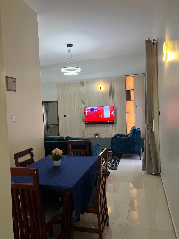 TV a/nebo společenská místnost v ubytování Rendezvous stayz
