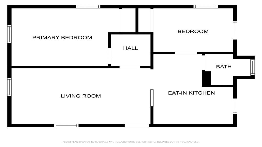 Půdorys ubytování 409 Central Avenue Rear Cottage