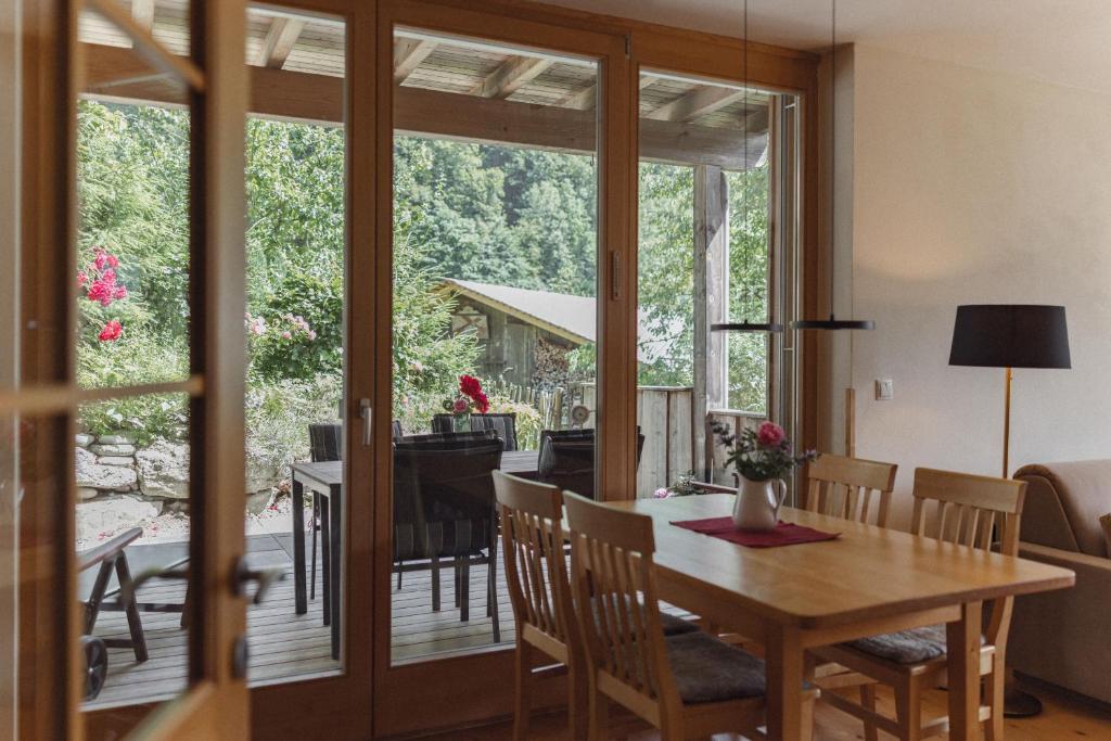 Un jardín fuera de Chalet Christl Panorama Appartements