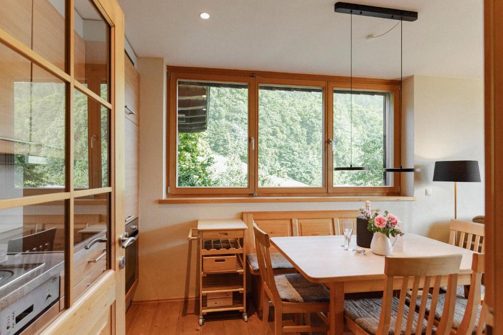Una cocina o kitchenette en Chalet Christl Panorama Appartements