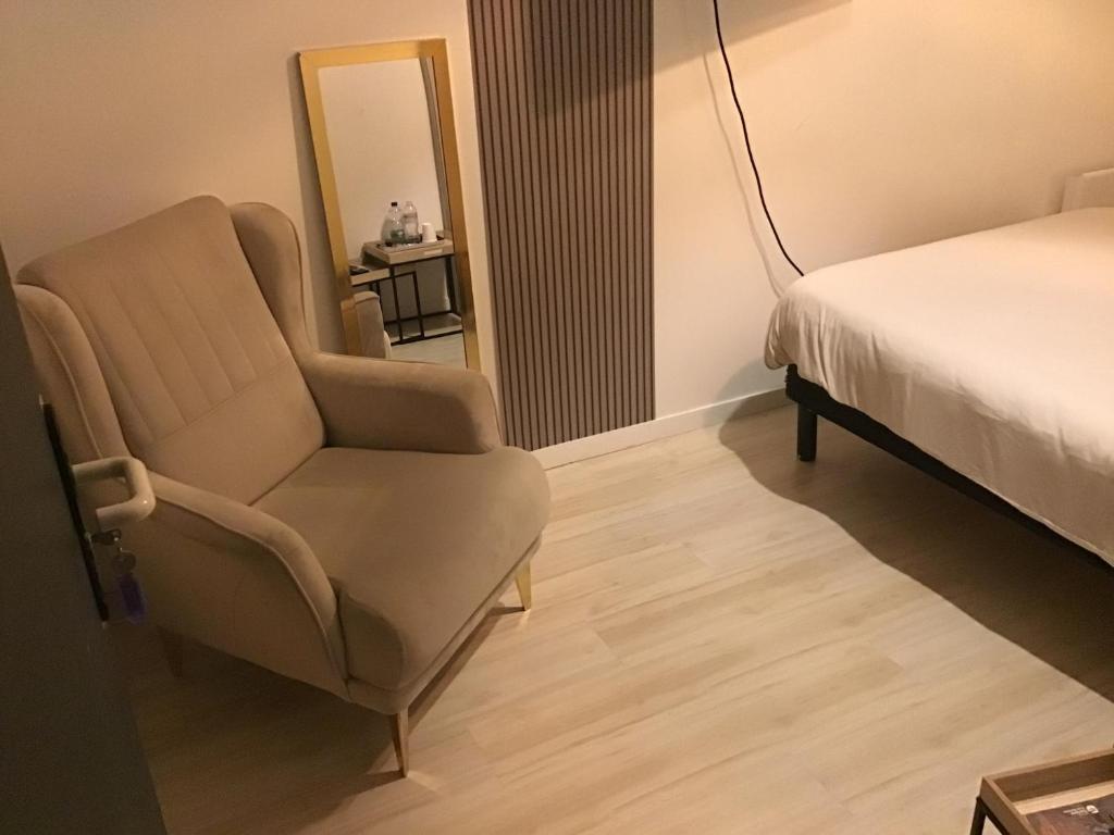 Postel nebo postele na pokoji v ubytování Chambre Cosy 2