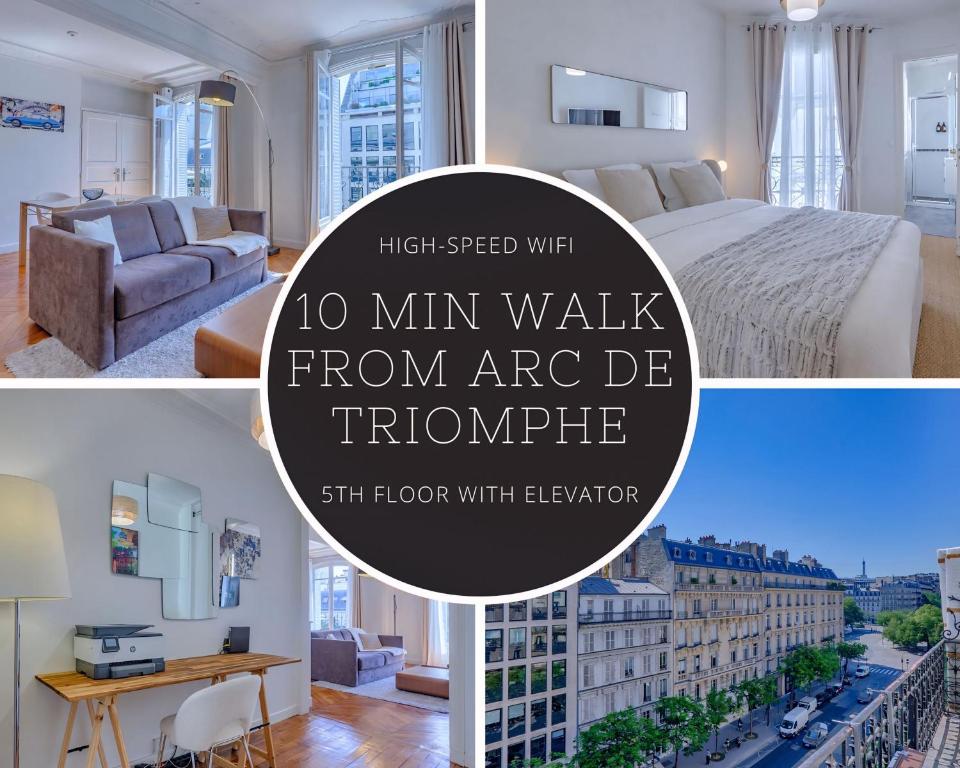 Chic Paris Flat 10 Mins from Arc de Triomphe