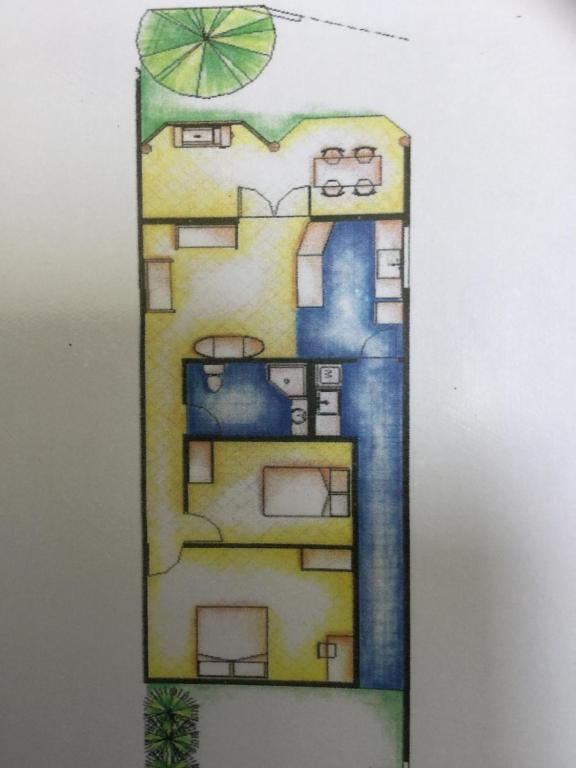 Půdorys ubytování Navaqiqi Apartments