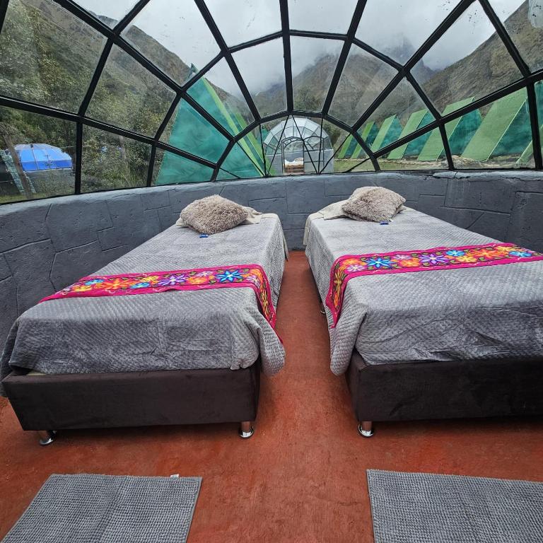 Postel nebo postele na pokoji v ubytování Salkantay starcamp