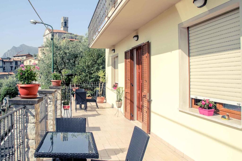 Balkón nebo terasa v ubytování B&B Tina