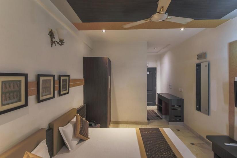 Postel nebo postele na pokoji v ubytování Hotel Panna Paradise