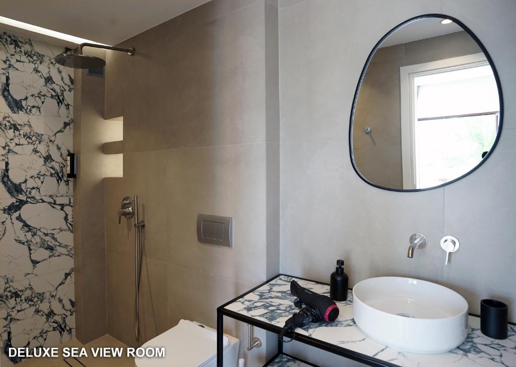 Koupelna v ubytování Lato hotel