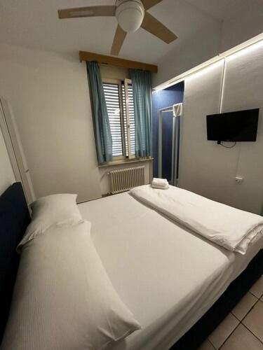 Vuode tai vuoteita majoituspaikassa Hotel San Carlo