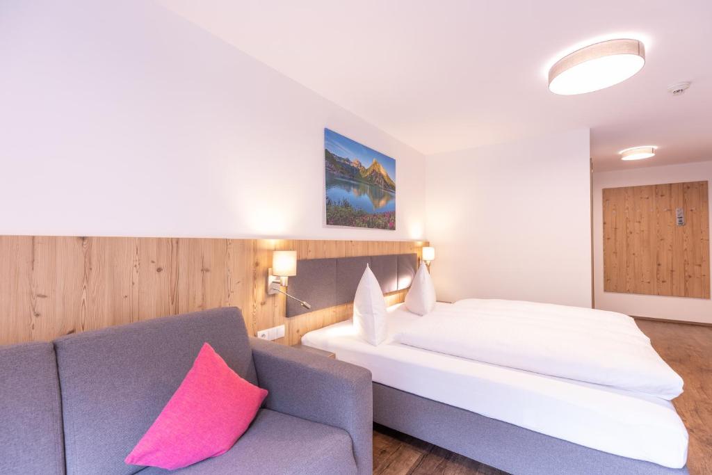 Voodi või voodid majutusasutuse Haus Sattelblick toas