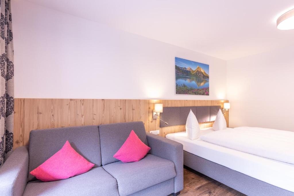 Voodi või voodid majutusasutuse Haus Sattelblick toas