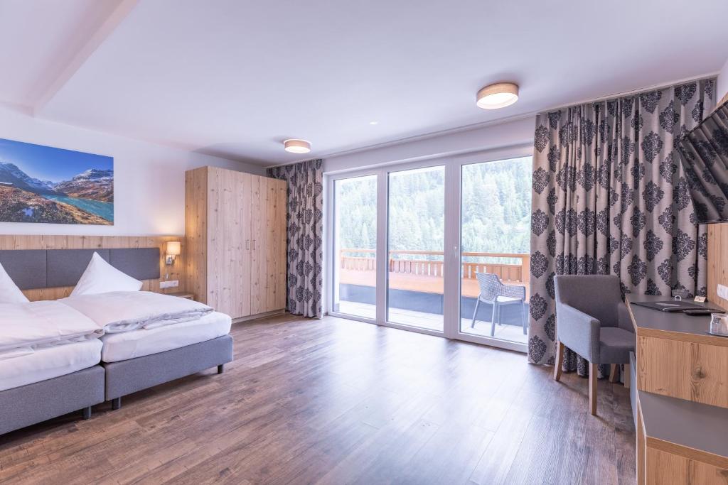 Voodi või voodid majutusasutuse Haus Sattelblick toas