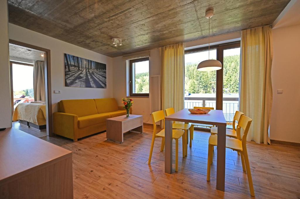Posezení v ubytování Vetrnik Depandance Hotelu Jirinka