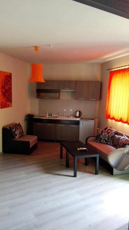 Posezení v ubytování Detelina Complex