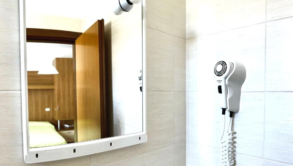 Koupelna v ubytování Hotel Galles