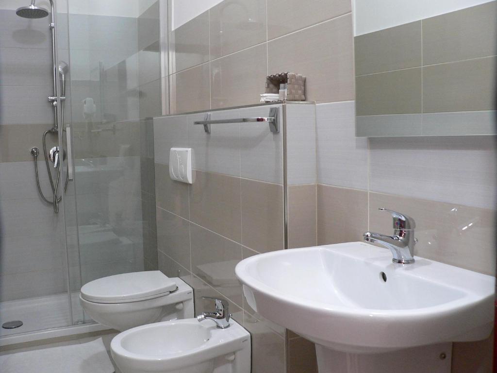 Koupelna v ubytování Locanda Pezzolla