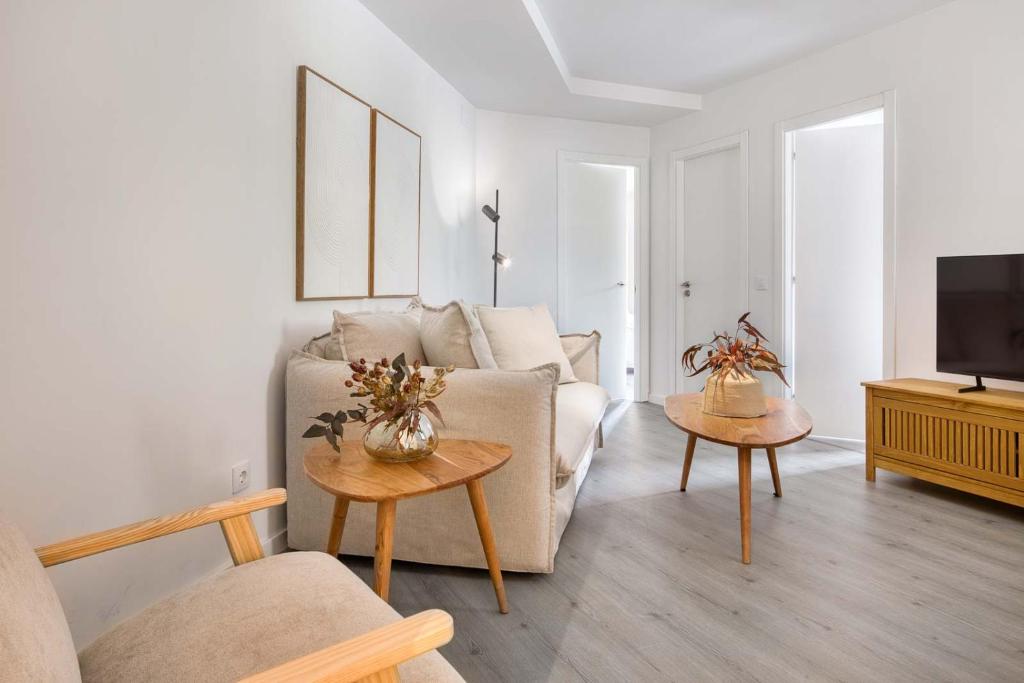 Μια τηλεόραση ή/και κέντρο ψυχαγωγίας στο Apartamentos Acebal
