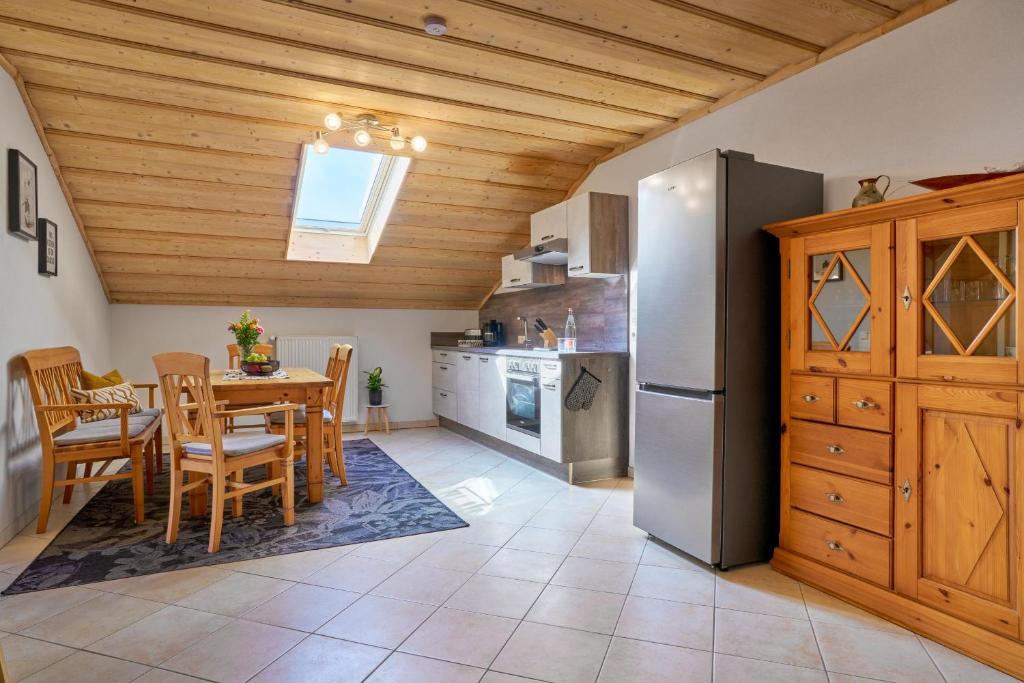 Kuchyň nebo kuchyňský kout v ubytování Gasthaus Schaupp