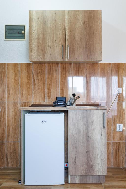 Kuchyň nebo kuchyňský kout v ubytování Apartments Donna