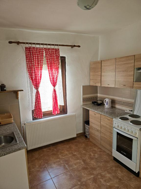 Köök või kööginurk majutusasutuses Seosko domaćinstvo „GABAR”