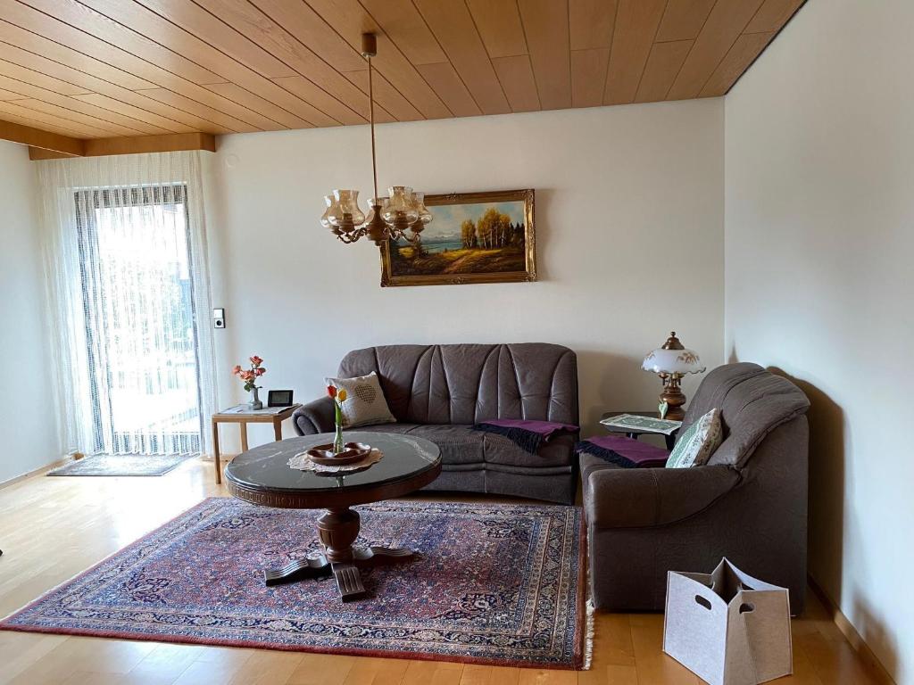 Posezení v ubytování Ferienwohnung Marie