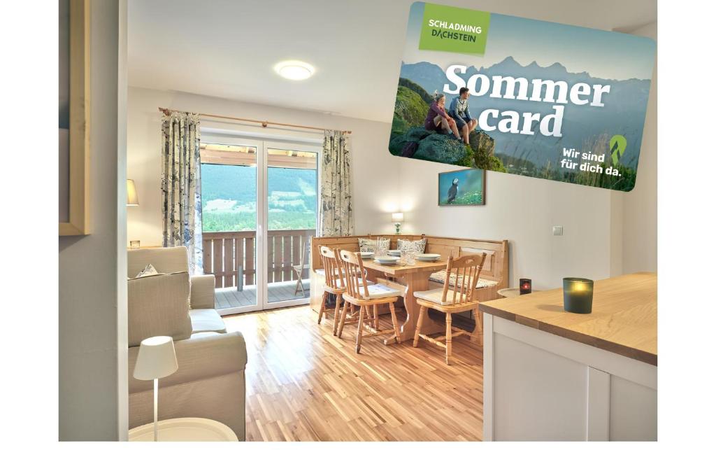 Χώρος καθιστικού στο Getaway Appartement 8 Hauser Kaibling by AA Holiday Homes