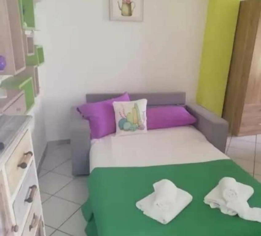 Postel nebo postele na pokoji v ubytování Alloggio uso turistico