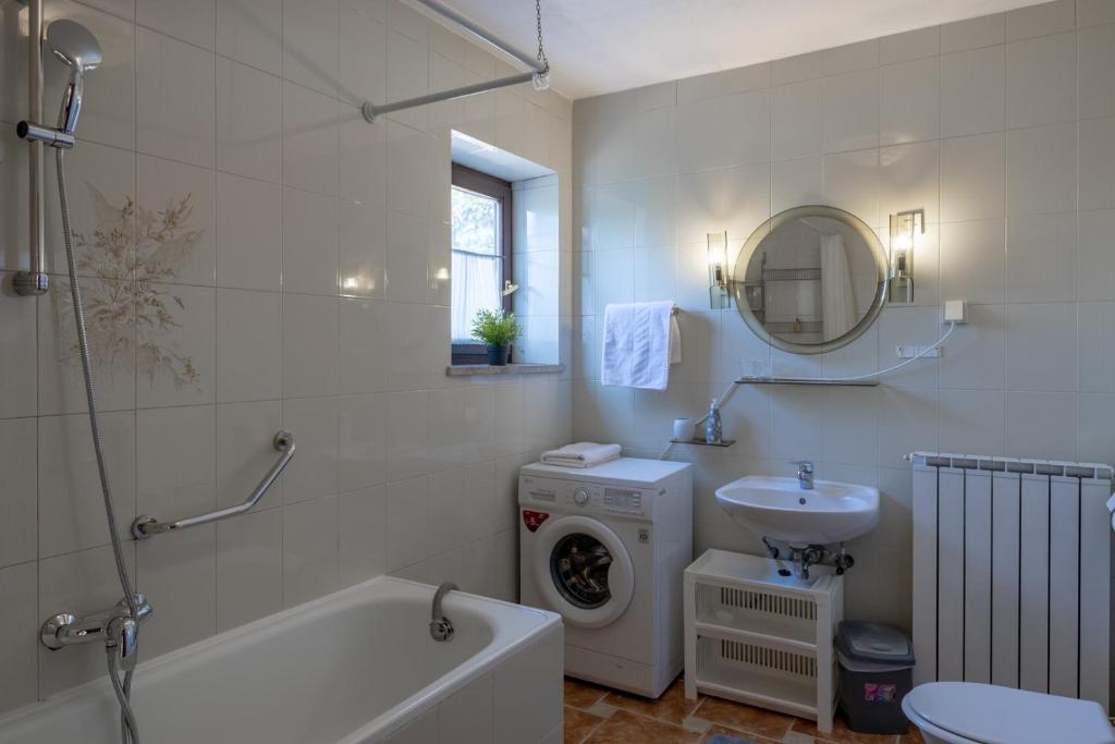 Koupelna v ubytování Apartments Dado