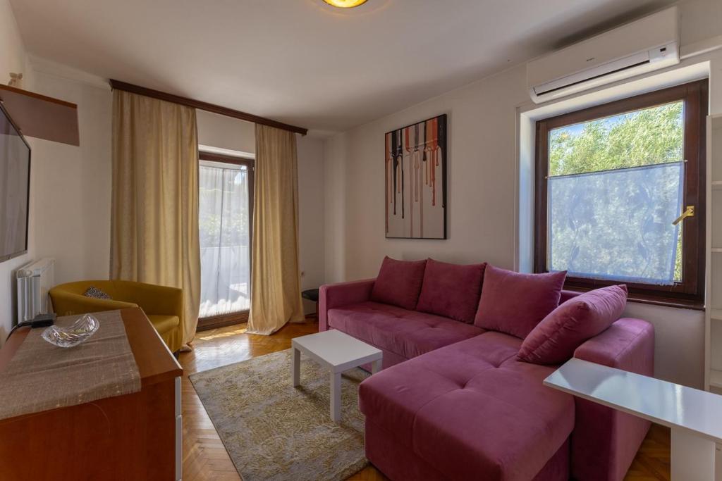 Posezení v ubytování Apartments Dado
