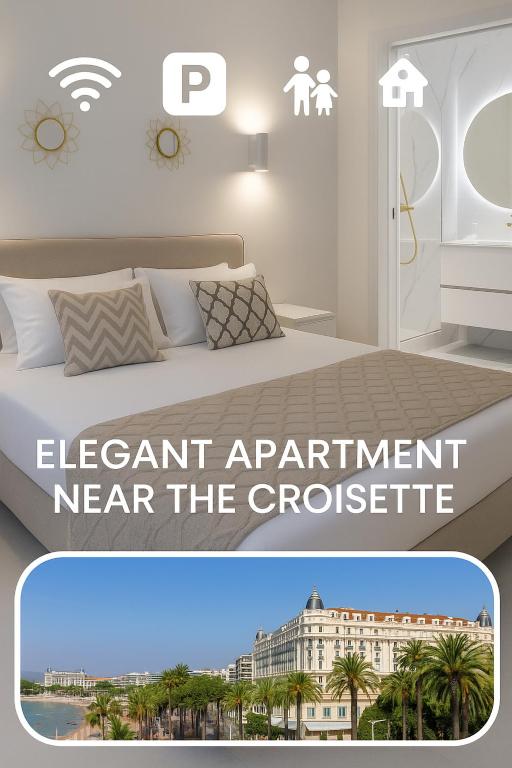 un appartement près du crocodile dans une chambre d'hôtel dans l'établissement Casa Josa - Croisette, à Cannes