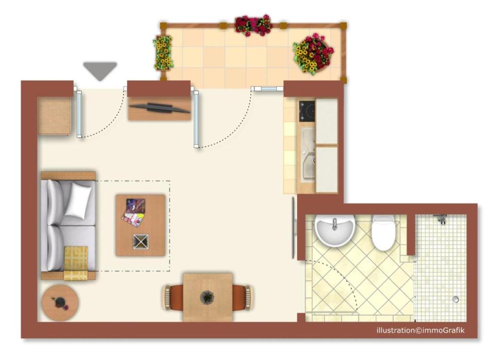 Půdorys ubytování Haus Juliane, Seepferdchen