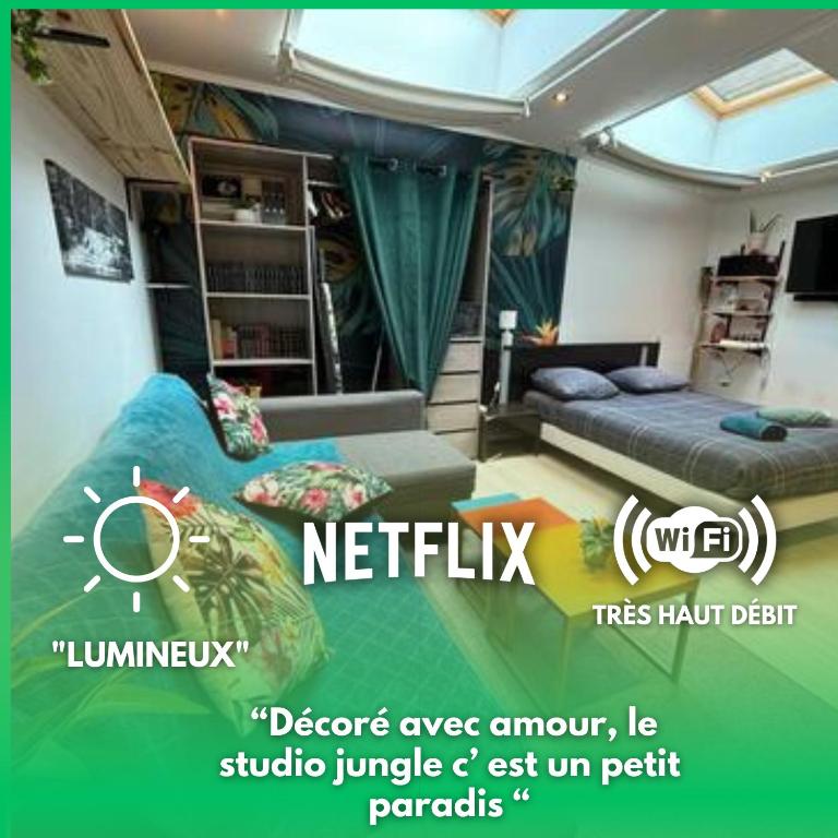 Fotografia z galérie ubytovania Jungle Studio - 2P à 4P -Henriville v destinácii Amiens