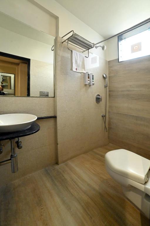 Koupelna v ubytování Hotel Amrta