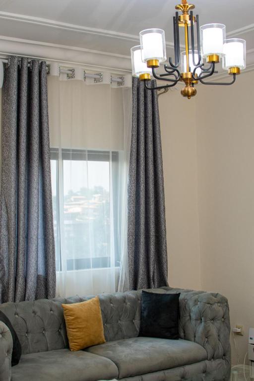Posezení v ubytování Appartement meublé Nsam