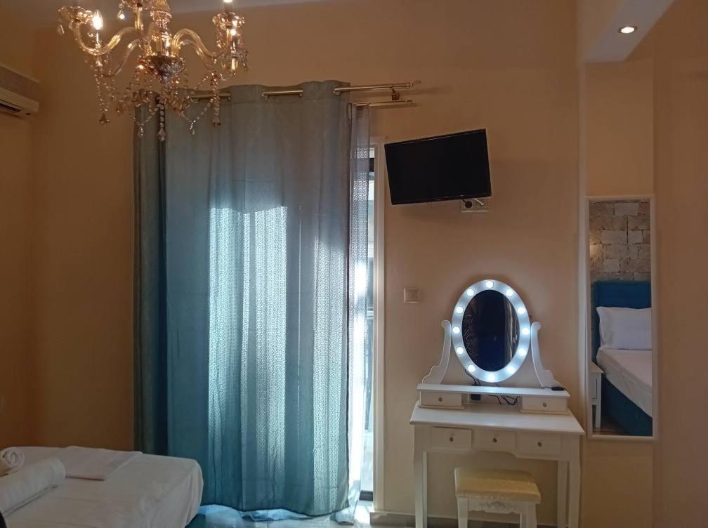 TV a/nebo společenská místnost v ubytování Faros