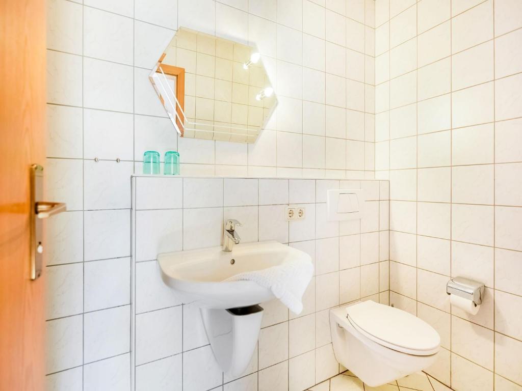 Koupelna v ubytování Traumhafte Wohnung im Berchtesgadener Land