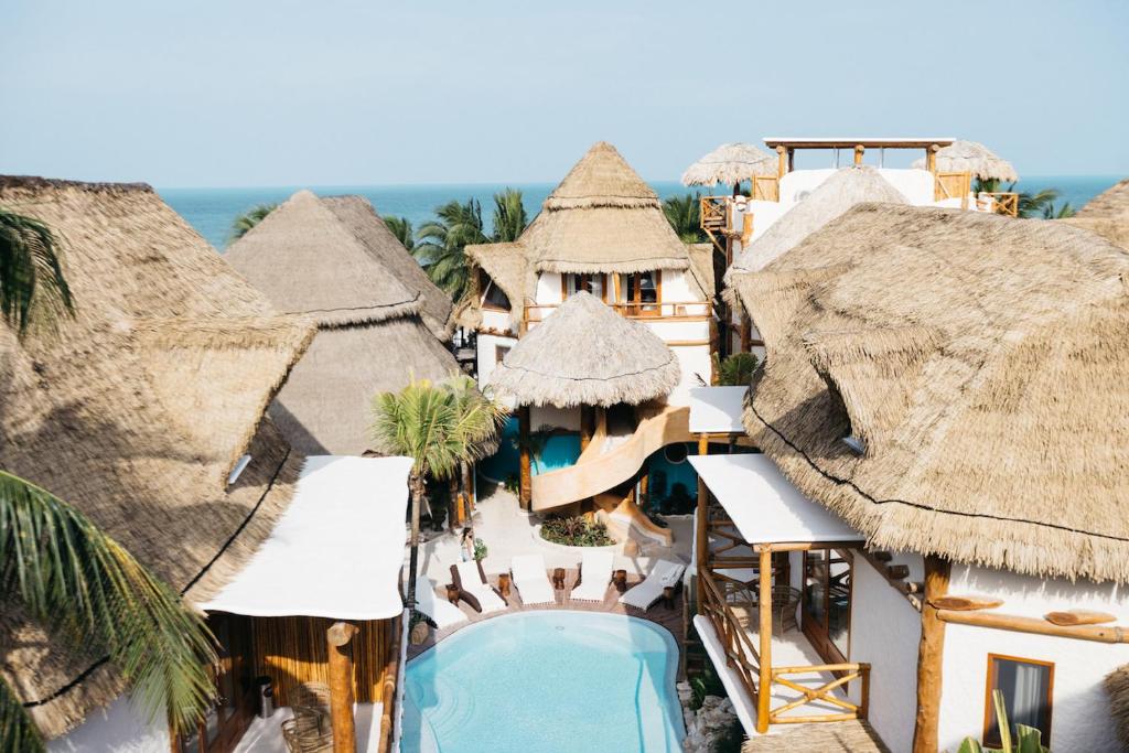 Bazén v ubytování Casa Las Tortugas Petit Beach Hotel & Spa nebo v jeho okolí