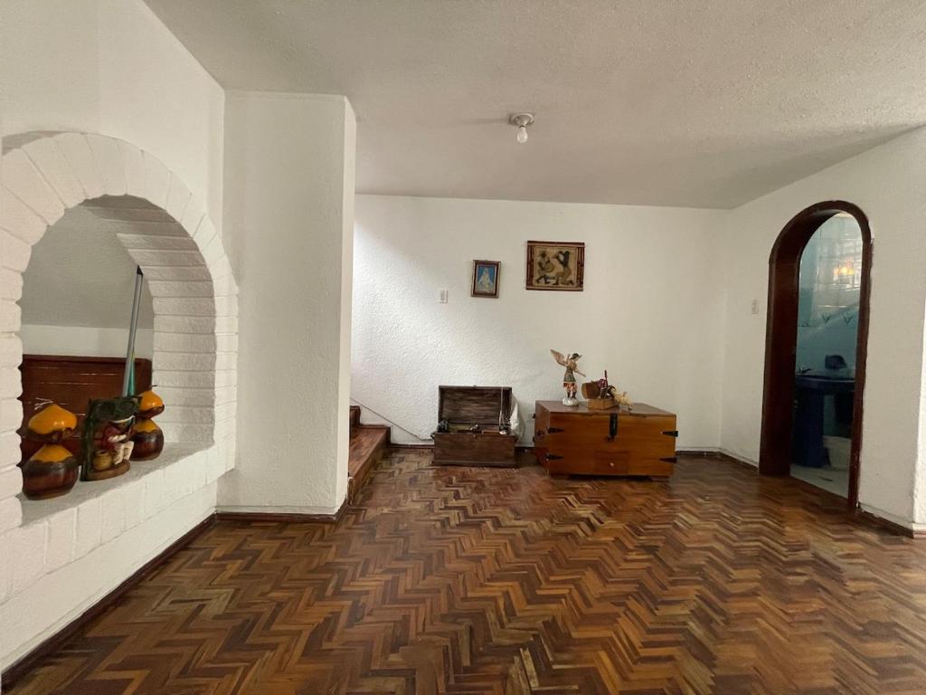 Posezení v ubytování Accommodation in Quito