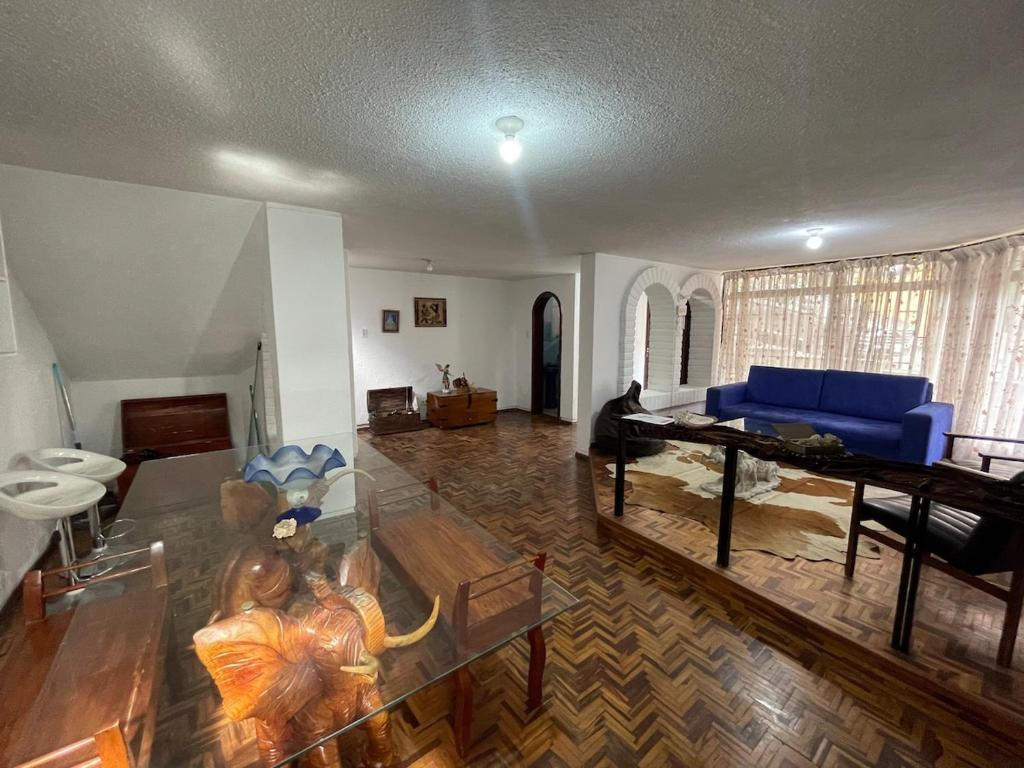 Posezení v ubytování Accommodation in Quito