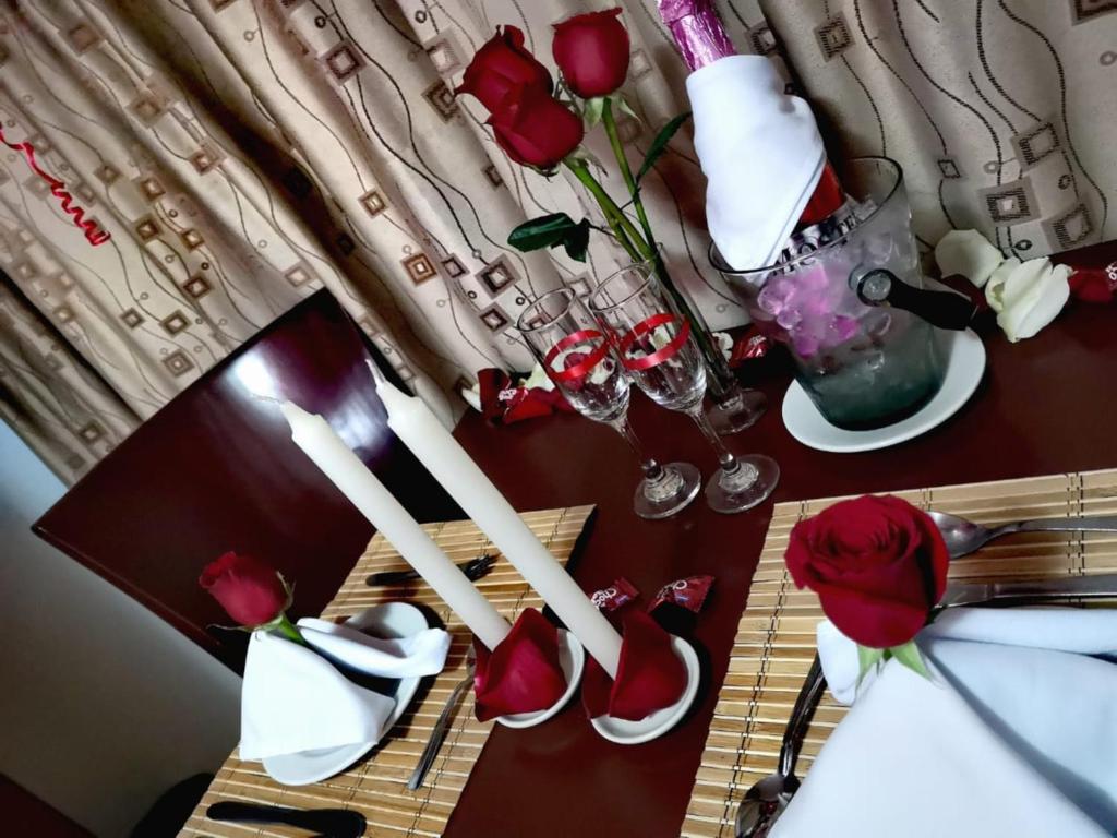 Nápoje v ubytování Nogal Suite Hotel Pasto