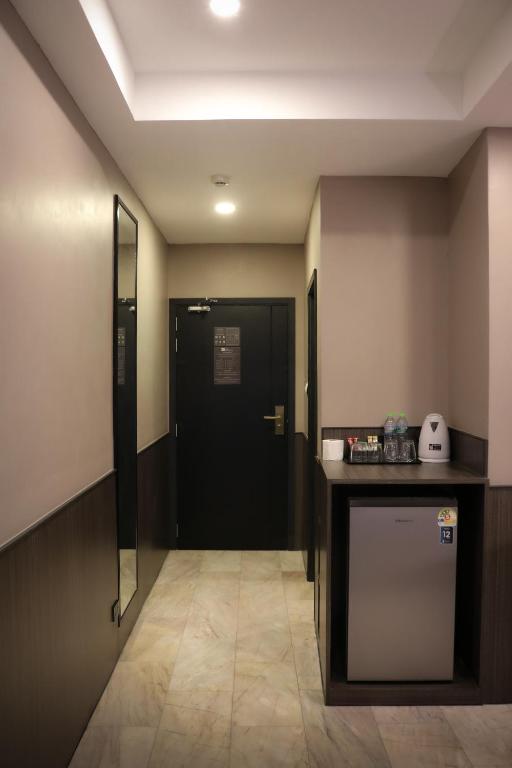 Kuchyň nebo kuchyňský kout v ubytování Max Residence
