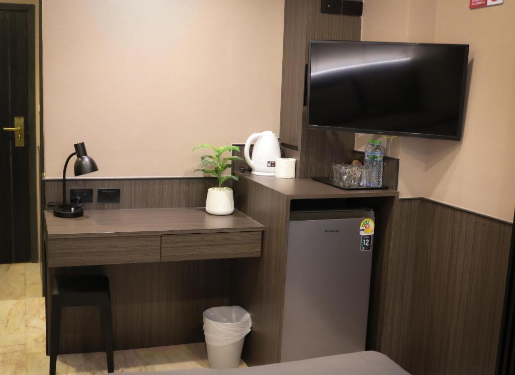 Kuchyň nebo kuchyňský kout v ubytování Max Residence