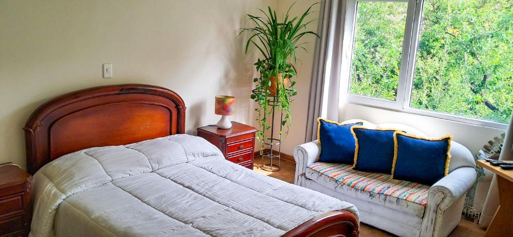 Postel nebo postele na pokoji v ubytování Habitación Privada en Apartamento, Conquistadores