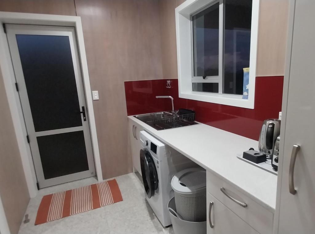 Kuchyň nebo kuchyňský kout v ubytování Awa View