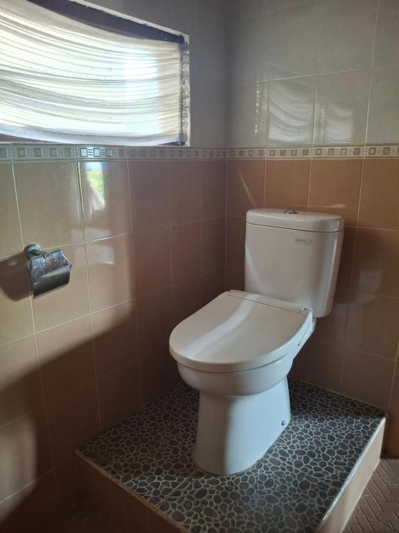 Et badeværelse på Rice paddy bungalow