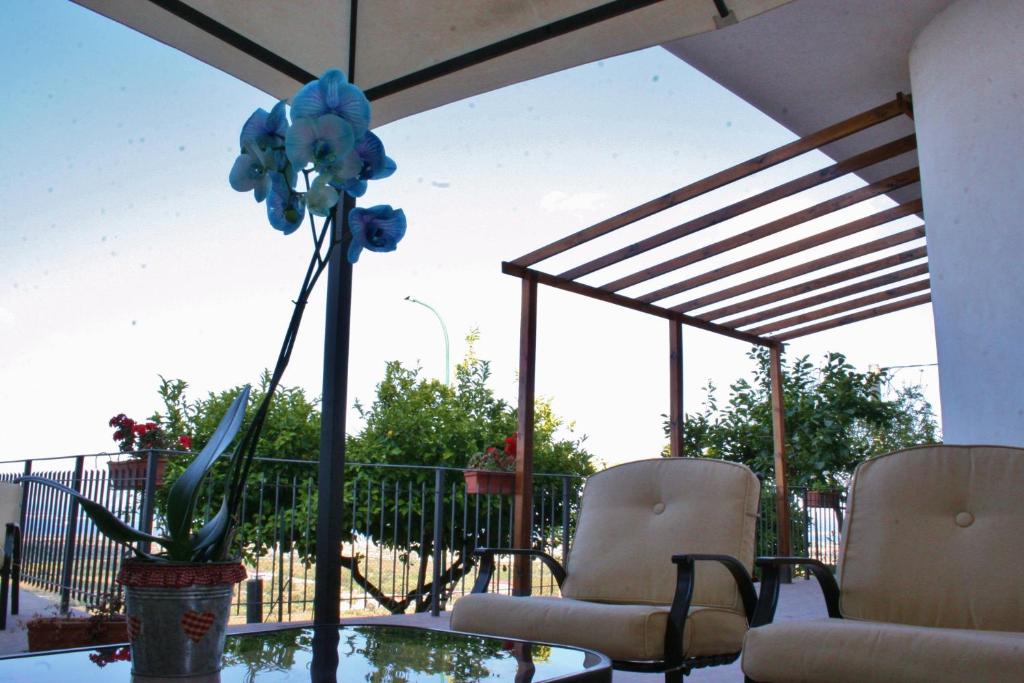 Posezení v ubytování B&B Melibleo