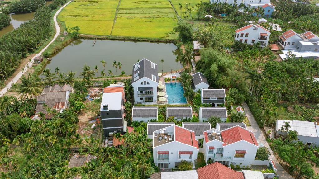 Letecký snímek ubytování Nghé Garden Resort Hội An