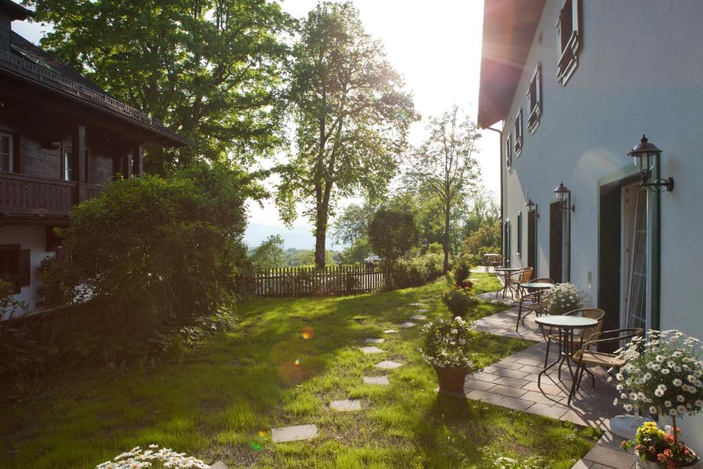 Vonkajšia záhrada v ubytovaní Romantikhotel Die Gersberg Alm