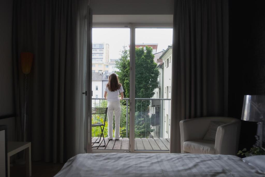 Postel nebo postele na pokoji v ubytování City-Hotel